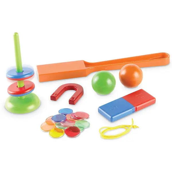 Learning Resources Joc magnetic Set STEM Learning Resources - Magie cu magneti, 56 piese, multicolor