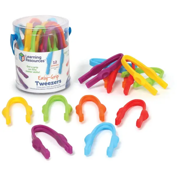 Learning Resources Set 12 pensete colorate de la Learning Resources, 6 culori, Varsta recomandata: 2 - 5 ani