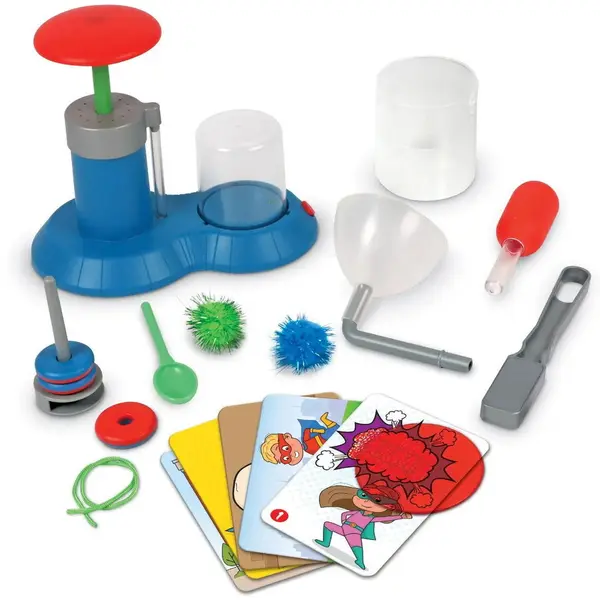 Learning Resources Set experimente STEM Explorers - Stiinta supereroilor, Learning Resources, Varsta recomandata: 6 ani+, Multicolor