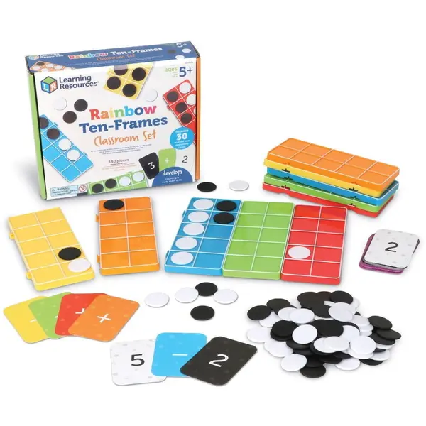 Learning Resources Set matematic baza 10 - Curcubeu