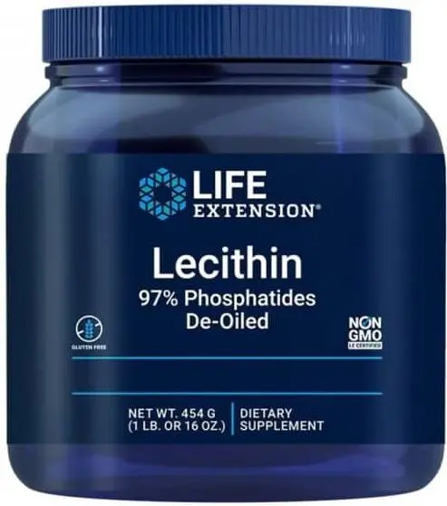 Lecitin 97% Fosfatide De-Oiled, 454 g, Life Extension