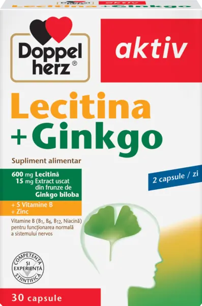 Lecitina + Ginkgo, 30 capsule, Doppelherz