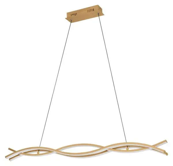 LED Pendul Eglo - Lasana 4, 35W, 5300 lm, L-900,maro deschis/alb