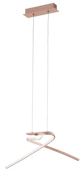 LED Pendul Eglo - Palozza, 19W, 2600lm, 3000K, L-705, aur trandafir