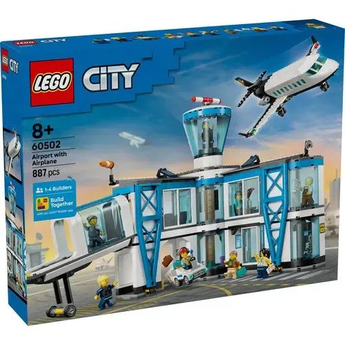 LEGO® City - Aeroport cu avion 60502, 887 piese
