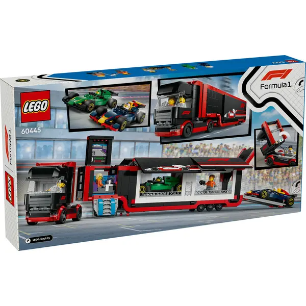 LEGO City - Camion F1 cu masinile F1 RB20 si AMR24 (60445) | LEGO