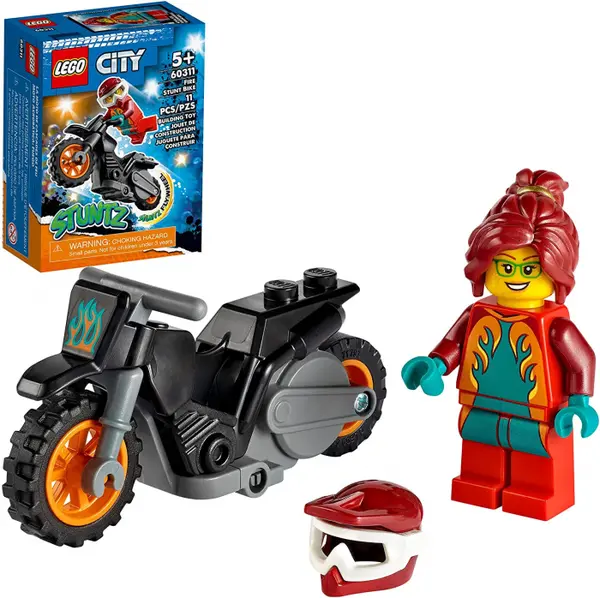 LEGO City Motocicleta de Cascadorie pentru Pompieri 60311