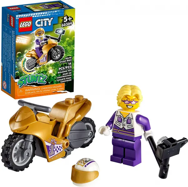 LEGO City Motocicleta de Cascadorie pentru Selfie 60309