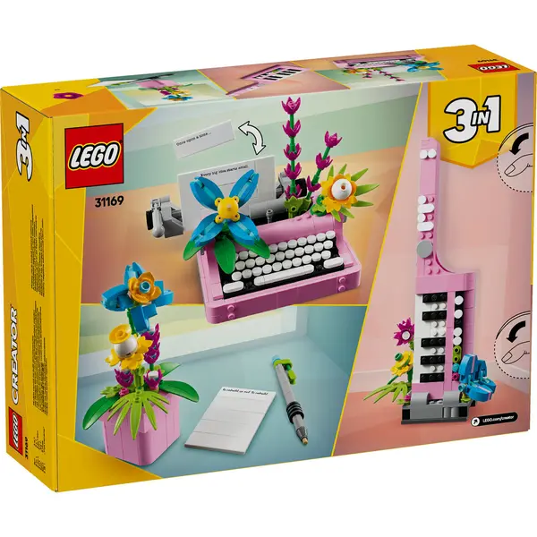 LEGO Creator - Masina de scris cu flori (31169) | LEGO
