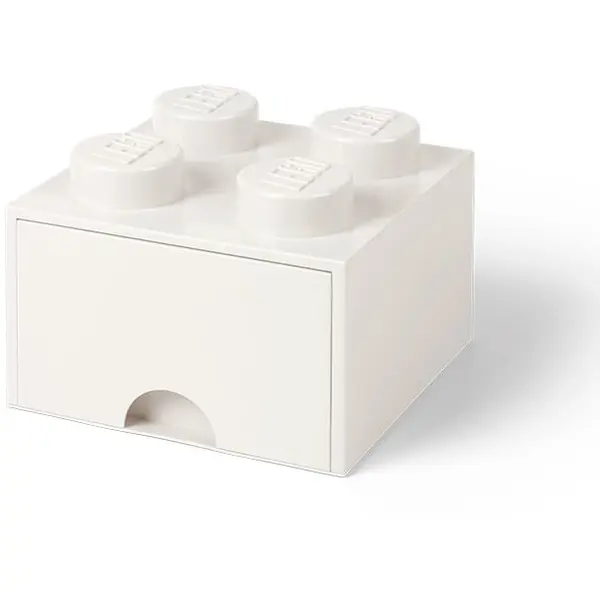 LEGO® Cutie depozitare LEGO 2x2 cu sertar, alb (40051735)