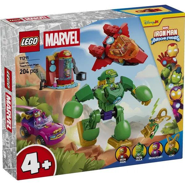 LEGO® Disney Junior Marvel - Loki vs echipa lui Iron Man (11211)