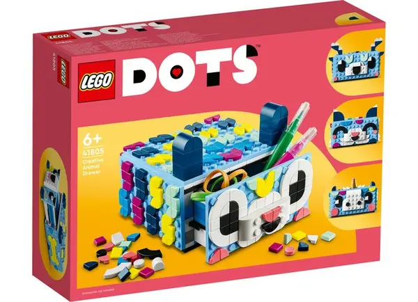 LEGO DOTS Sertar Creativ cu Animale 41805