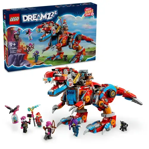 LEGO® DREAMZzz - Dinozaurul robot C-Rex al lui Cooper 71484, 917 piese