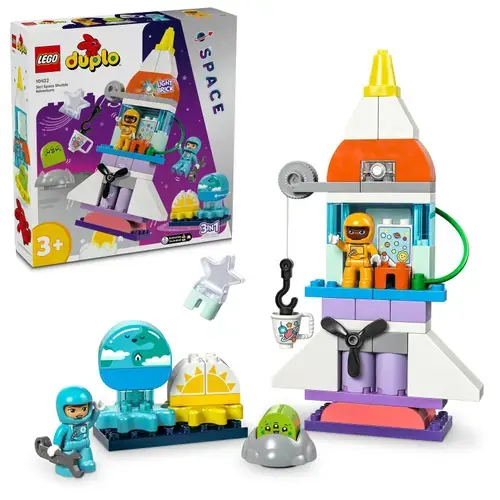 LEGO® DUPLO® - Aventura cu naveta spatiala 3 IN 1 10422, 58 piese
