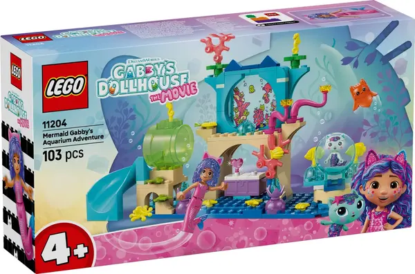 LEGO® Gabby's Dollhouse - Aventurile in acvariu ale sirenei Gabby (11204)