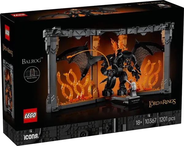 LEGO® Icons - Stapanul inelelor: Diorama pentru biblioteca cu un Balrog (10367)