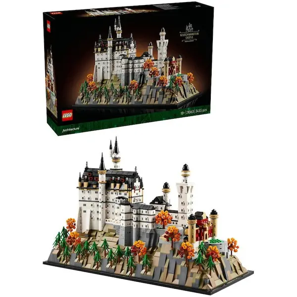 LEGO® Jucarie LEGO® Architecture, Castelul Neuschwanstein 21063, 3455 piese, 18 ani+