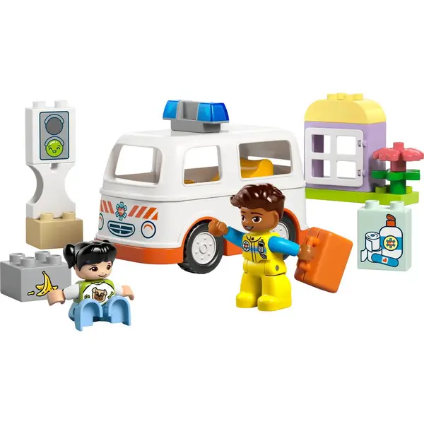LEGO® Jucarie LEGO DUPLO, Ambulanta si sofer