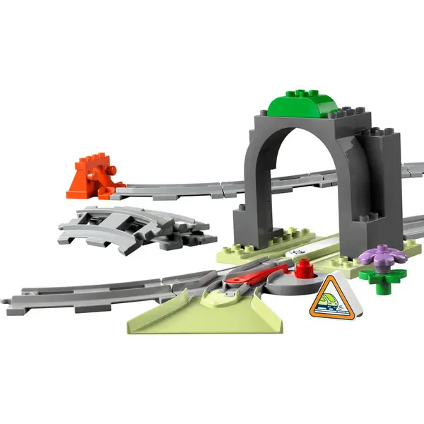LEGO® Jucarie LEGO DUPLO, Set de extindere Tunel si sine de cale ferata