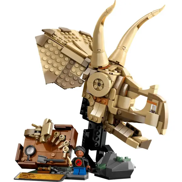 LEGO® Jucarie LEGO JURASSIC WORLD, Fosile de dinozaur: craniu de Triceratops