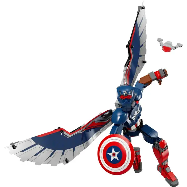 LEGO® Jucarie LEGO MARVEL, Figurina noua de constructie Capitanul America
