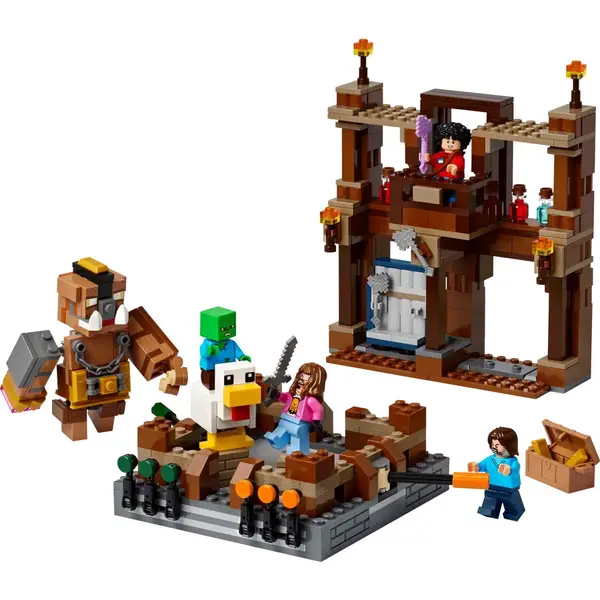 LEGO® Jucarie LEGO MINECRAFT, Ring de lupta la conacul din padure