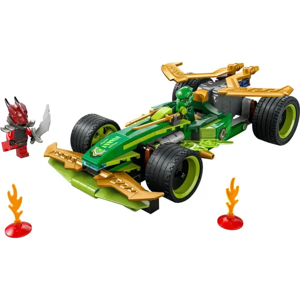 LEGO® Jucarie LEGO NINJAGO, Masina de curse cu motor cu arc a lui Lloyd