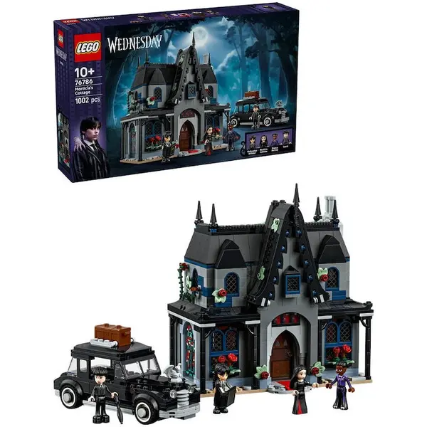 LEGO® Jucarie LEGO® Wednesday, Cabana Morticiei 76786, 1002 piese, 10 ani+
