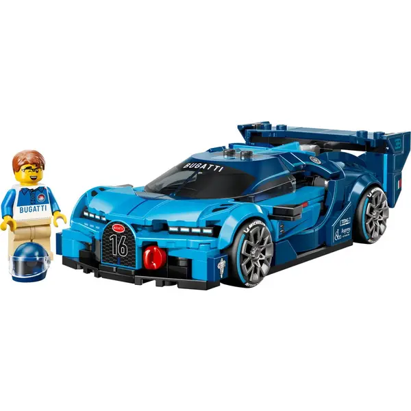 LEGO® LEGO, Campionii Vitezei, Hipermasina sport Bugatti Vision GT 77253, 284 piese, varsta 9+, Albastru