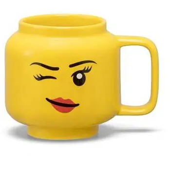 LEGO® LEGO Cana mica din ceramica, 255 ml – Fata care face cu ochiul Varsta 4+ ani