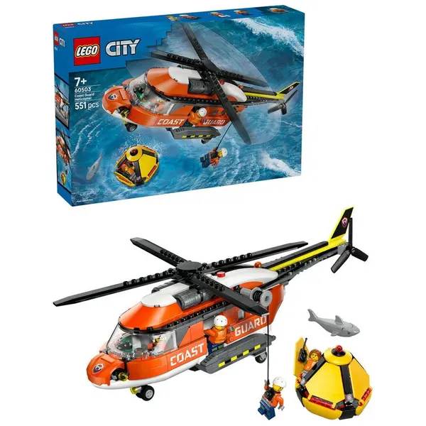 LEGO® LEGO® City - Elicopter al Pazei de Coasta 60503, 551 piese
