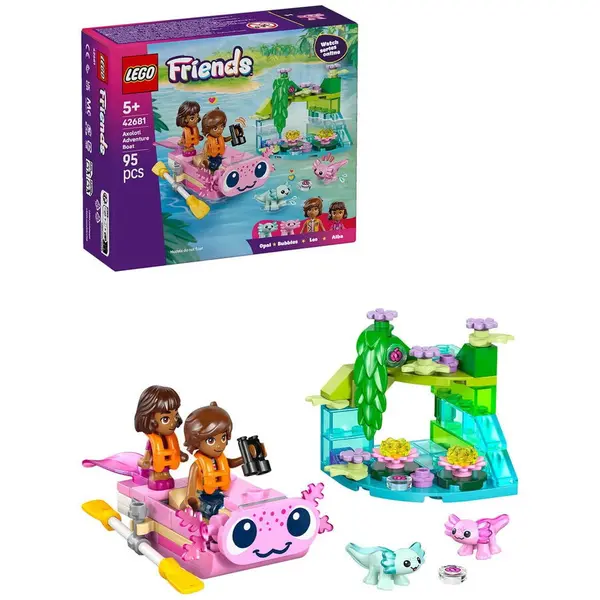 LEGO® LEGO® Friends - Barca-axolotl pentru aventuri 42681, 95 piese