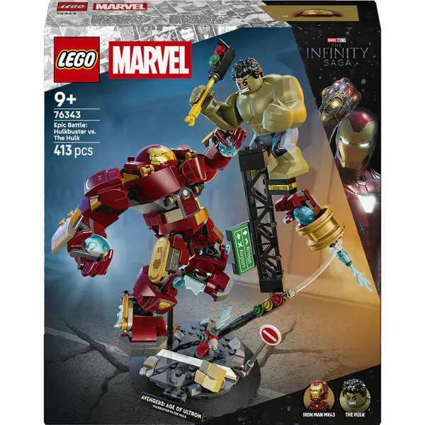 Lego Marvel - Batalie memorabila - Hulkbuster vs Hulk (76343)