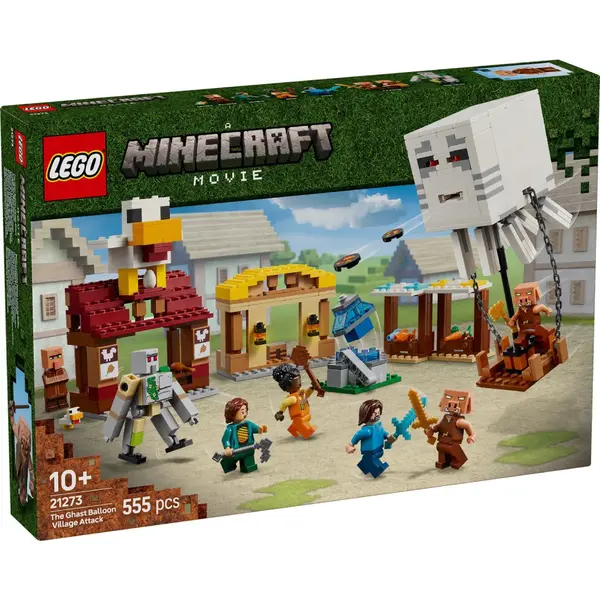 Lego Minecraft - Atacul Baloanelor Ghast asupra Satului (21273)