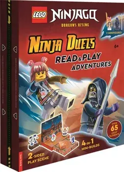 LEGO® NINJAGO®: Ninja Duels (with Sora minifigure, Wolf Mask warrior minifigure, two-sided play scene, four mini-builds and over 65 LEGO® elements), Hardback/Buster Books