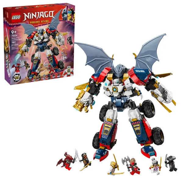 Lego Ninjago Ultrarobotul Combinat al lui Zane 71834