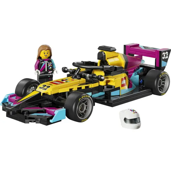 LEGO® Set de constructie LEGO Speed Champions - Masina de curse LEGO F1 Academy - 77258, Jucarii pentru Baieti, Masini de Jucarie, Idee de Cadou pentru Copii Pasionati de Jocuri cu Masini, 201 piese, varsta 10 ani, Multicolor