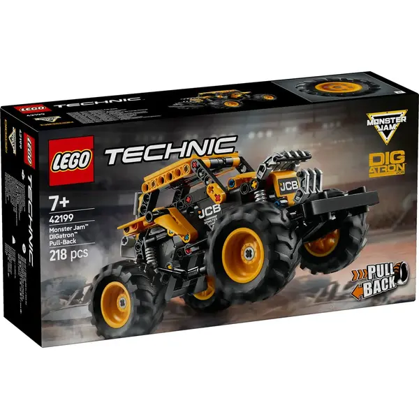 LEGO® Technic, Monster Jam, Digatron Pull-Back motor cu arc KID816227, la doar 128,00 lei