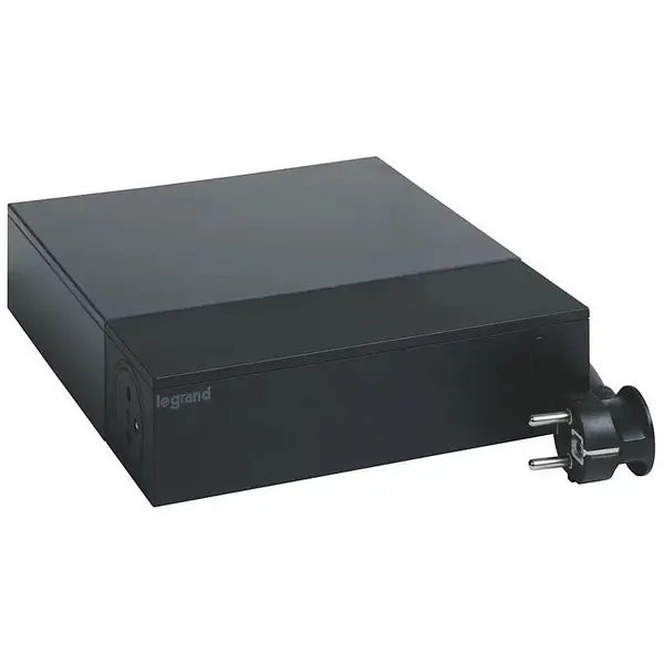 LEGRAND Cablu prelungitor TV de protectie 4x2P+Z + 4x2P 2m negru