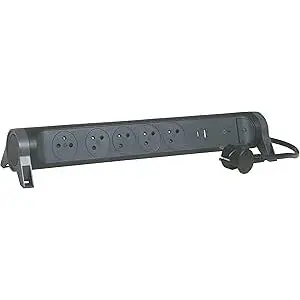 LEGRAND Prelungitor, LEGRAND , 1,5m , 5 prize , Negru