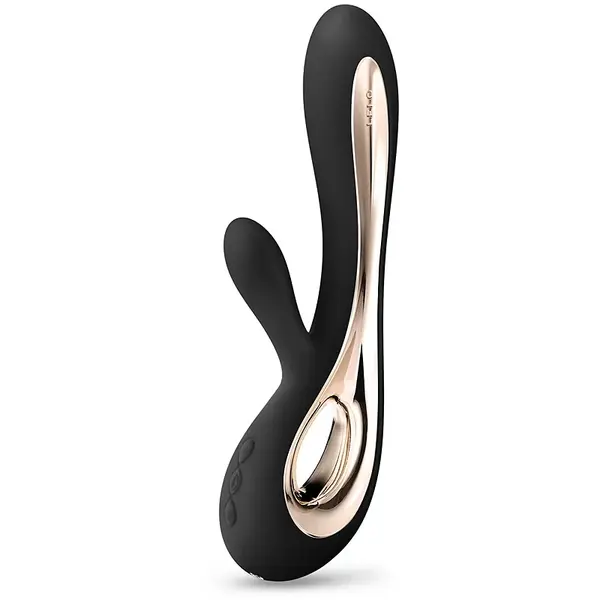 Lelo Soraya 2 vibrator cu stimularea clitorisului Black 22 cm