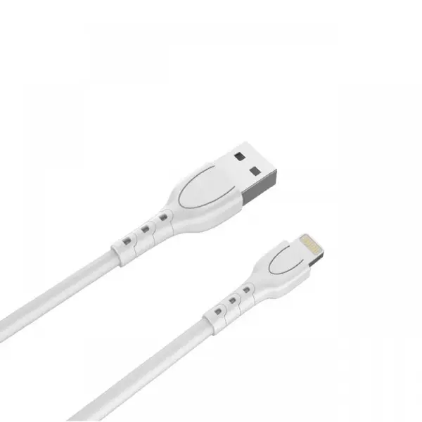 Lemontti Cablu USB A la tip Lightning, 1.2m, Alb