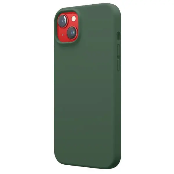 Lemontti Husa Liquid Silicon MagCharge iPhone 14 Plus Verde (protectie 360°, material fin, captusit cu microfibra)