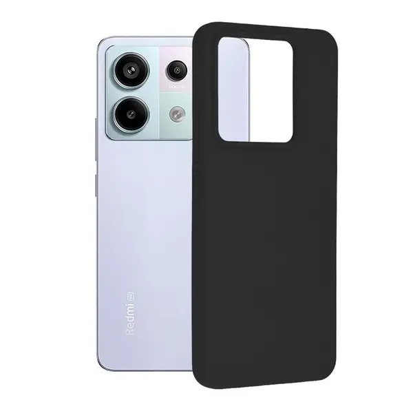 Lemontti Husa Silicon Soft Edge Xiaomi Redmi Note 13 Pro 5G / Poco X6 Negru