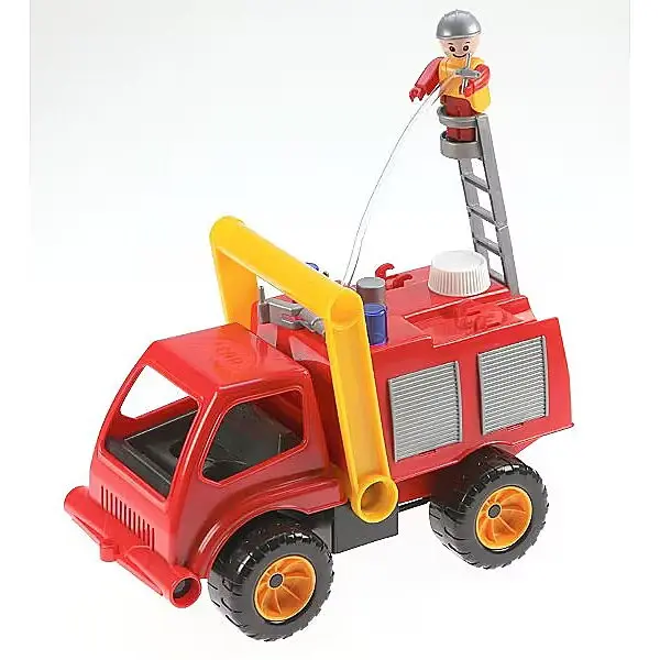 Lena Camion de jucarie Lena ZL-04155 Camion de Pompieri, Negru, Gri, Rosu, Galben, 26 cm