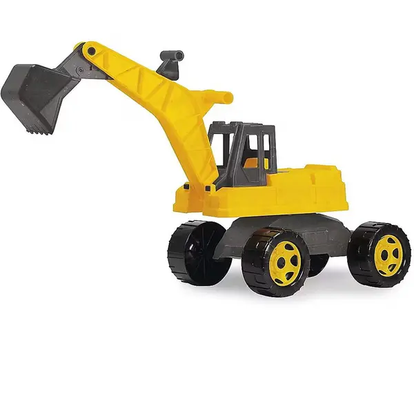 Lena Excavator cu telecomanda Lena Excavator, Gri, Galben, 70 cm