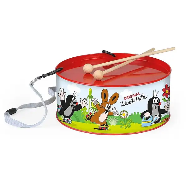 Lena Toba Lena Drum Little Mole, metal, 20 cm, cu bete
