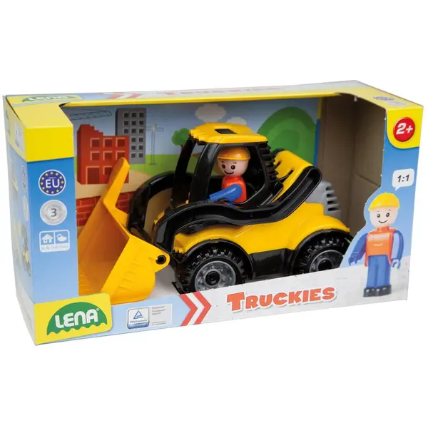 Lena Tractor Incarcator Frontal Truckies Lena cu o figurina