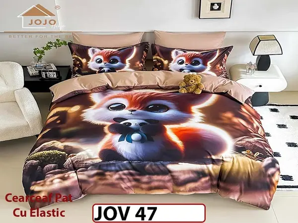 Lenjerie 5D din Finet 6 piese cu Elastic - JOV 47