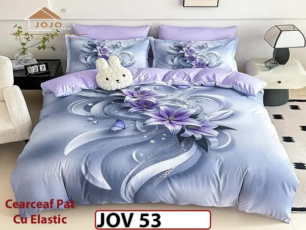 Lenjerie 5D din Finet 6 piese cu Elastic - JOV 53
